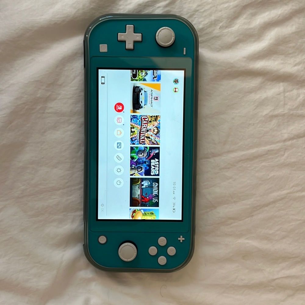 Nintendo switch light turquoise excellent condition